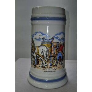 Vintage WF Richtheim‎ 1991 BEER STEIN Ceramic Porcelain German Art Mug 7" White